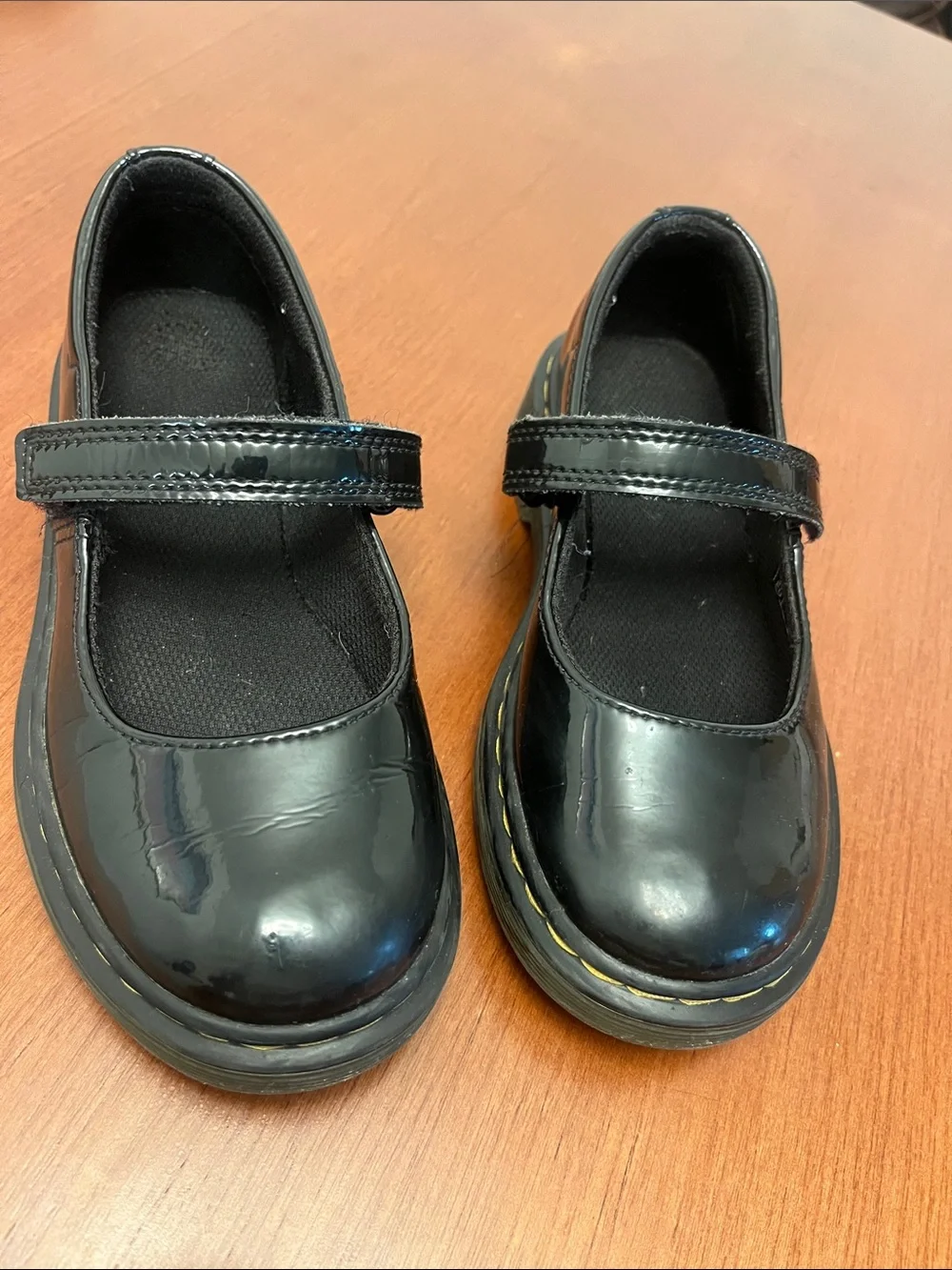Dr Martens Maccy Mary Jane Shoes with Velcro Strap